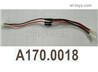 Wltoys XK A170 Aileron extension cable. A600.0018.The Line length is 80mm. The plug is 1.25/3P male plug to 1.25/3P*2 female plug.